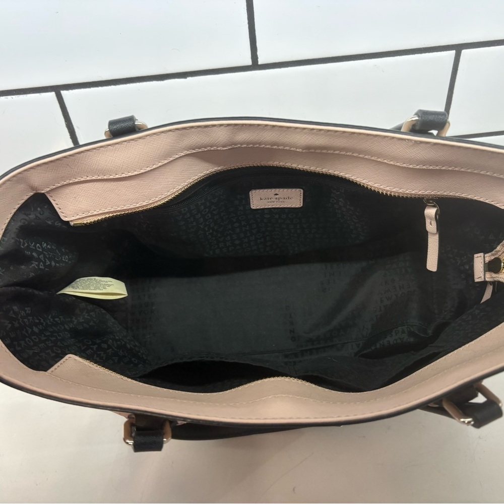 Kate Spade Two-Tone Black and Pink Tote - Picture 4 of 4